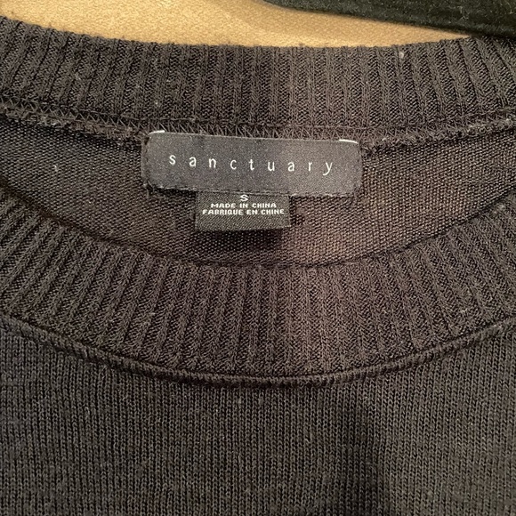 Sanctuary Black Light Knit Sweater - Size Small - Picture 9 of 11